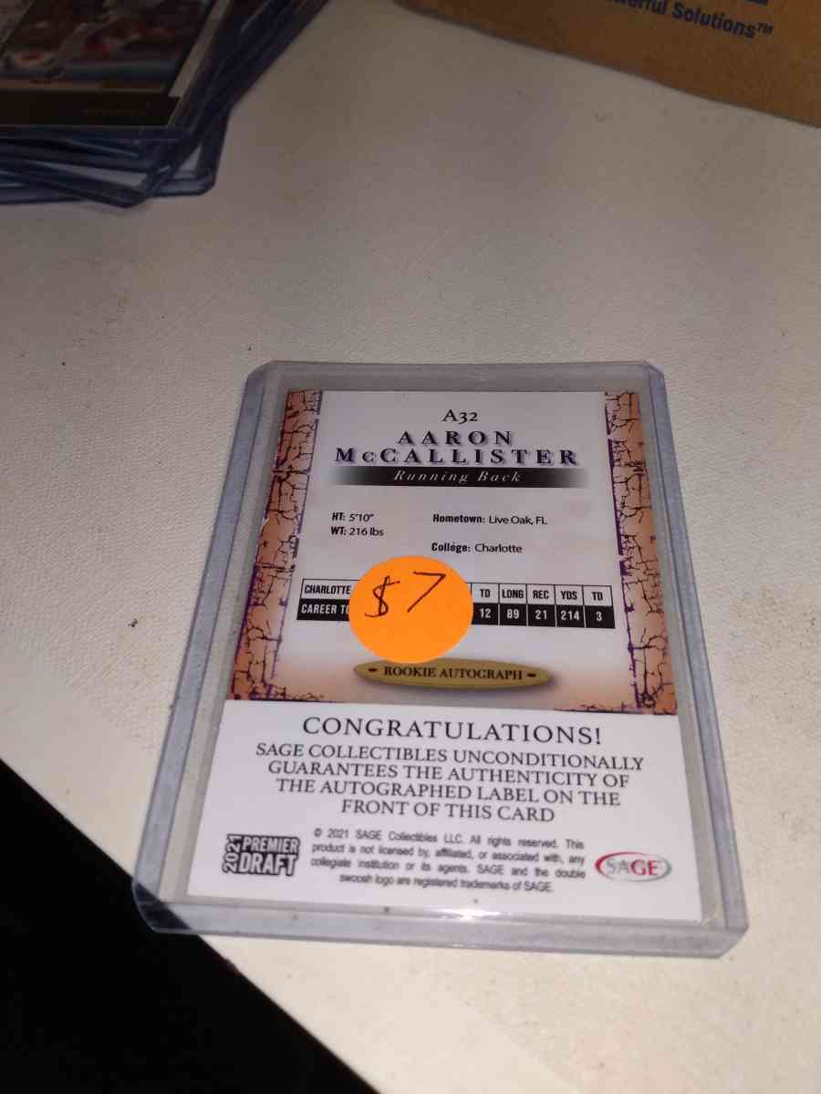 2021 premier draft Aaron McAllister