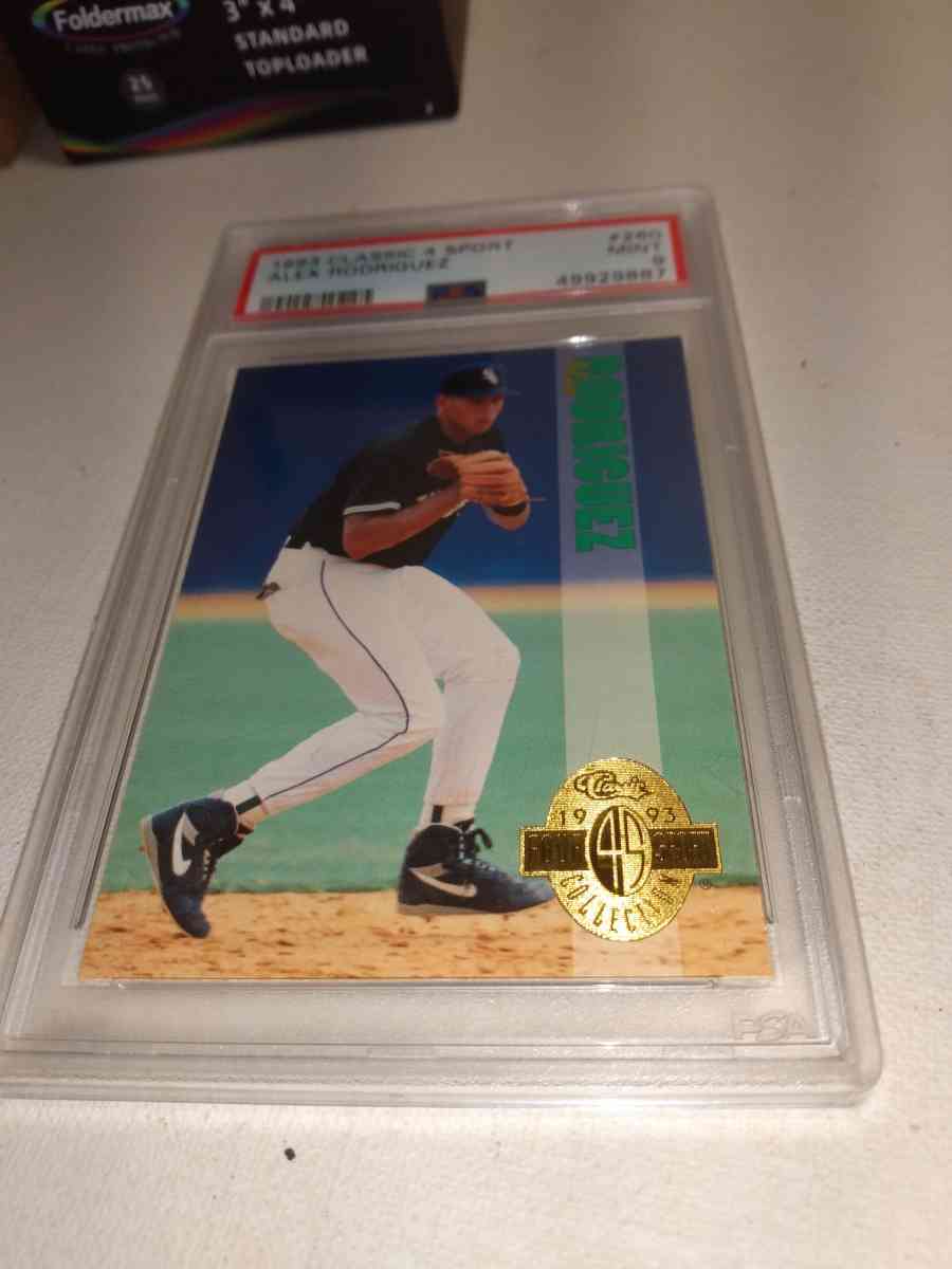 PSA 9 classic 4 sport Alex Rodriguez rookie