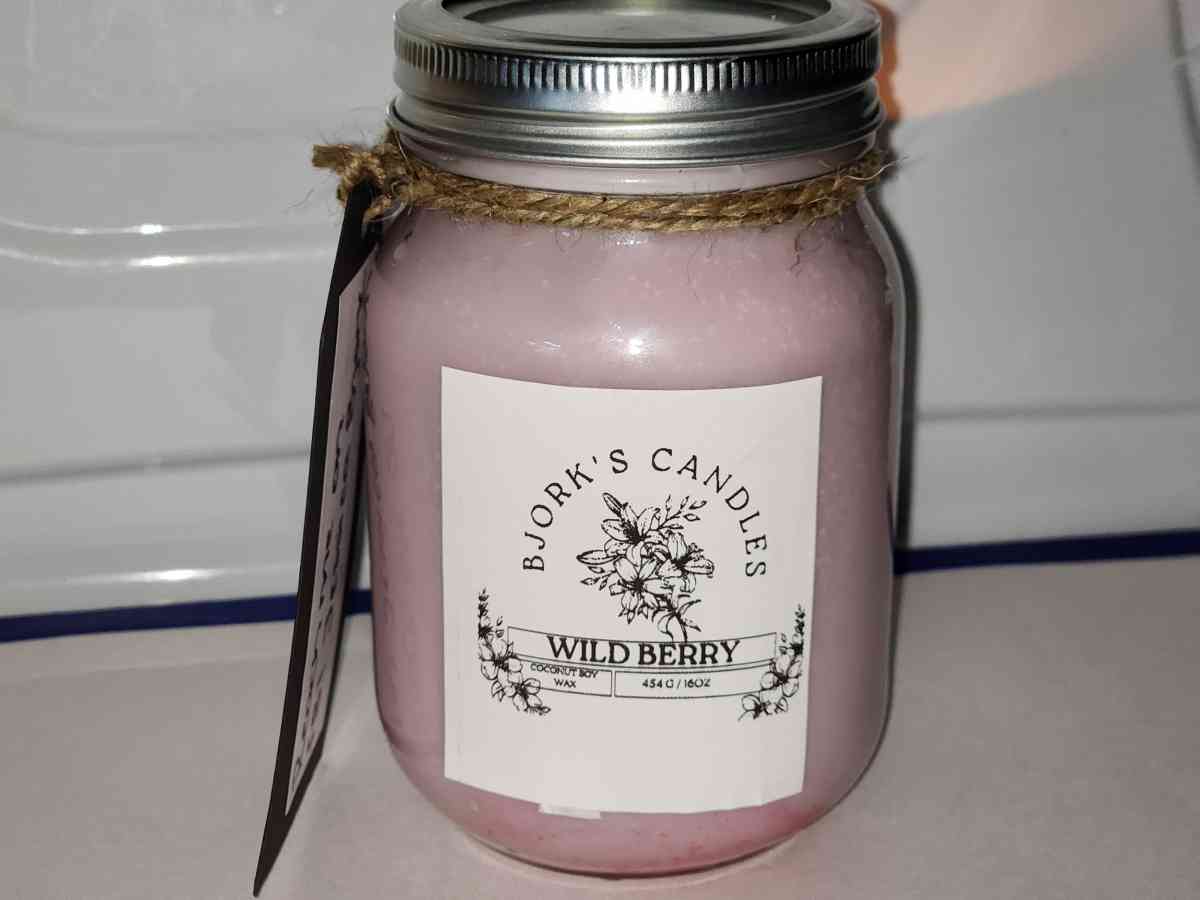 Handmade 16 oz Mason Jar Candle