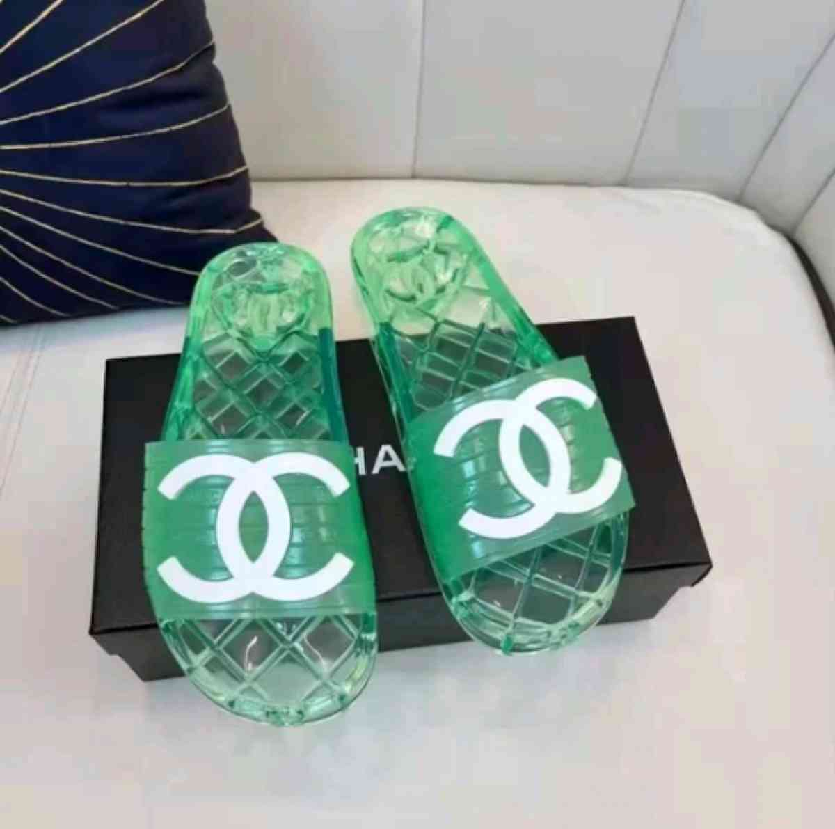 Chanel Luxury Brand Beach Slides