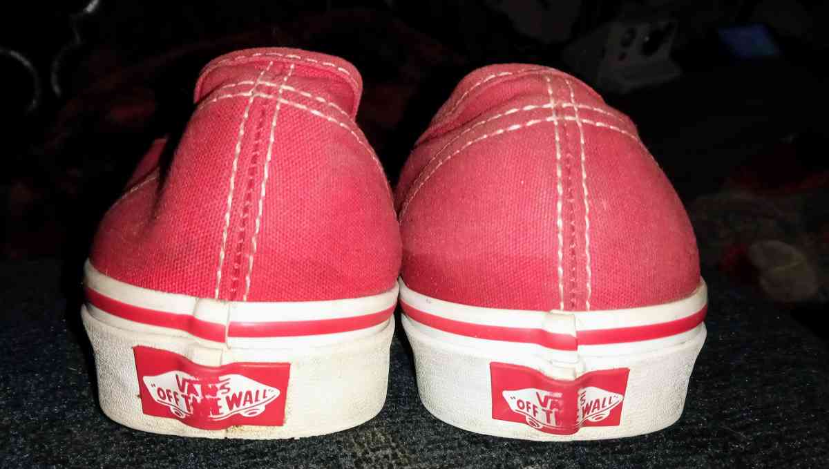 Vans Authentic off the wall carmine rose canvas shoes