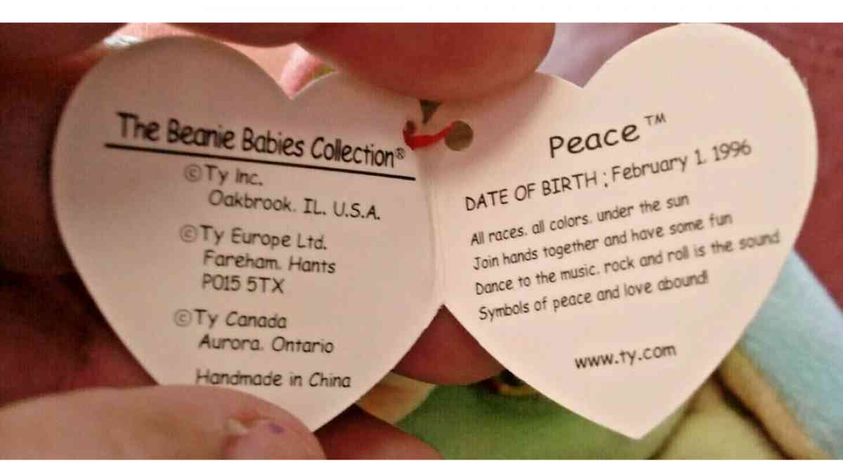 Ty beanie baby Peace