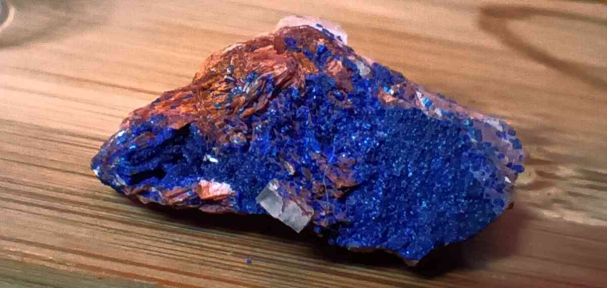 Thumbnail Azurite with Wulfenite