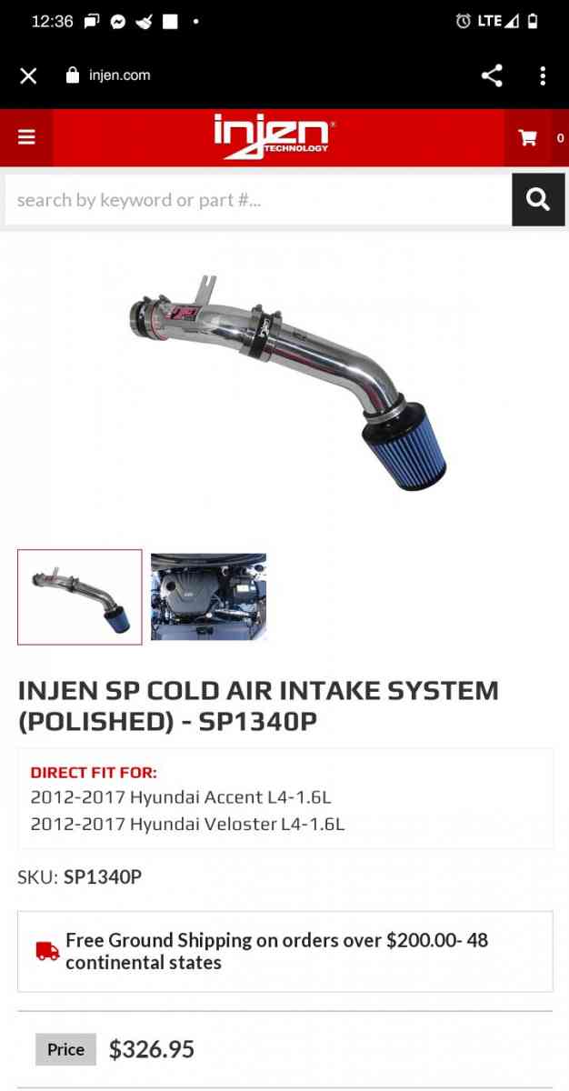 cold air intake system