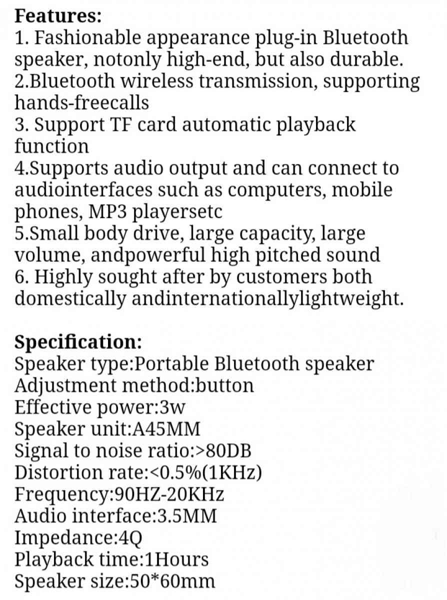 Bluetooth Dancing Light Speaker