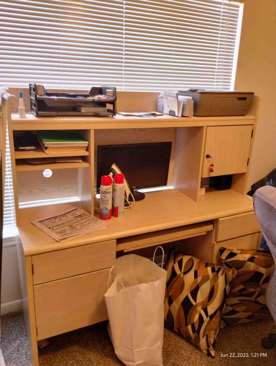 4pc office set w book shelf