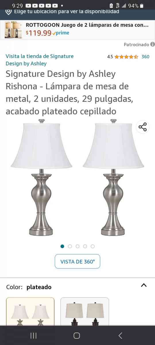 lamparas 2 nuevas x 150 Las 2 de