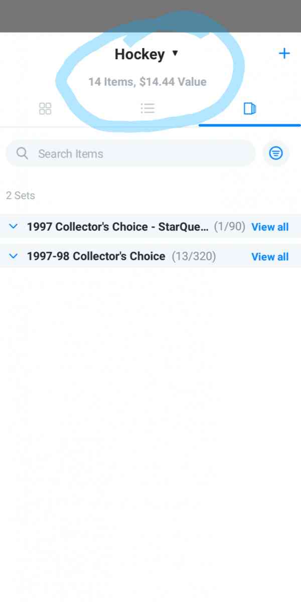 lot of 14 hockey cards