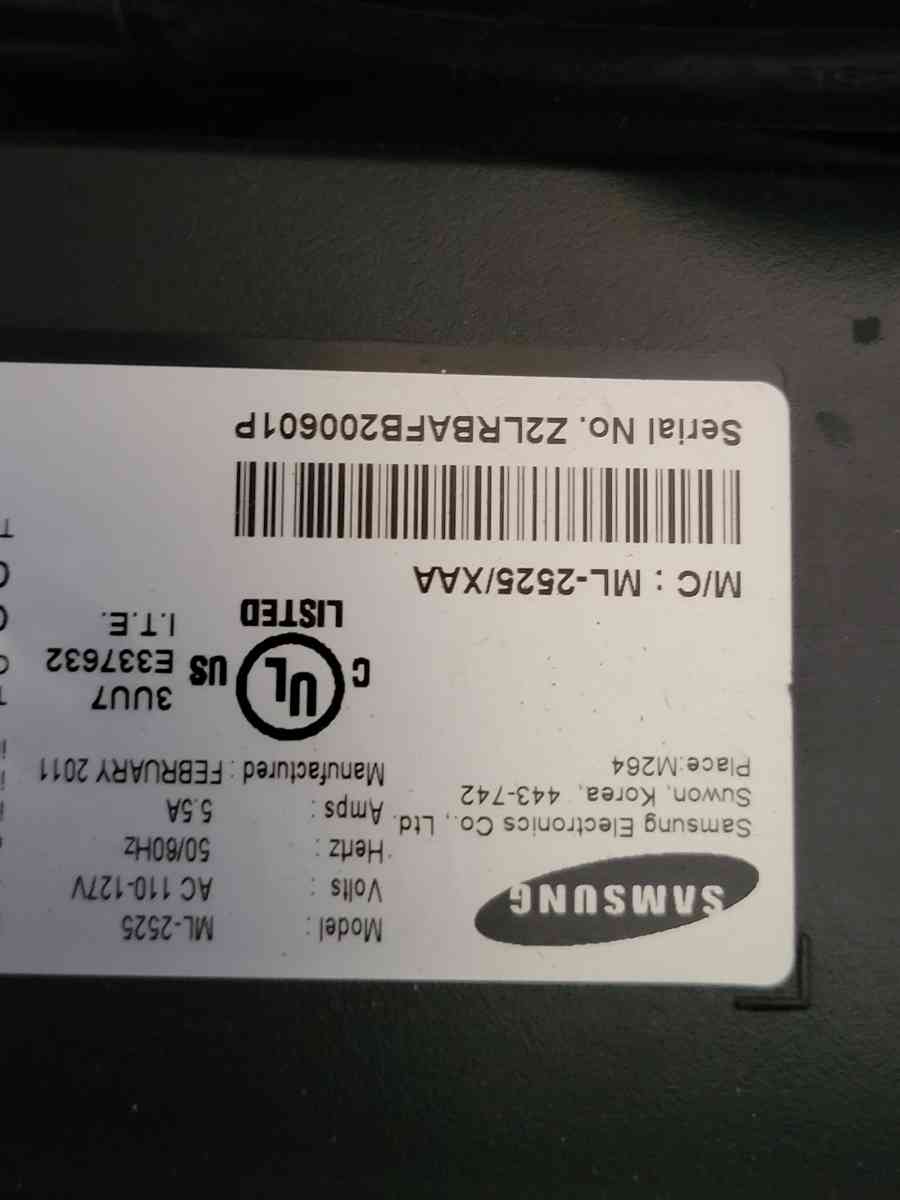 Samsung printer ML2525