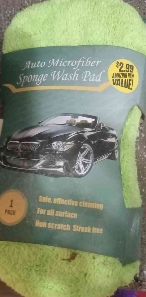 car sponge and a frame