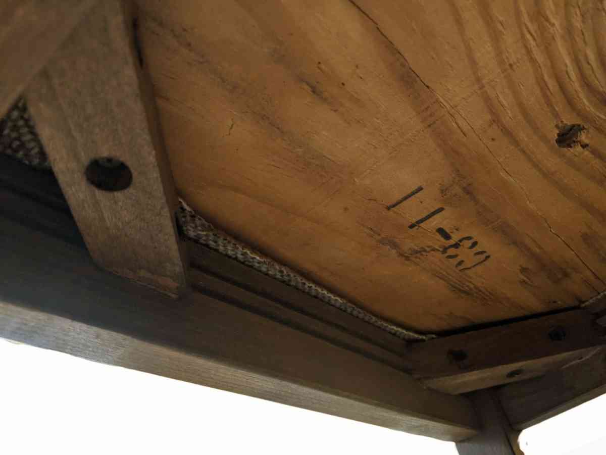 Vintage Ladderback Walnut Dining Chair