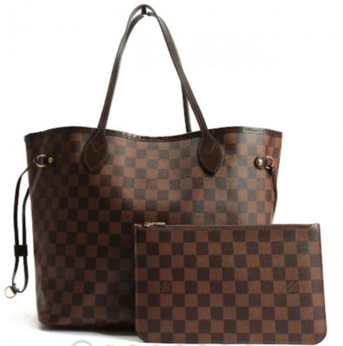 Louis Vuitton Neverfull Damier Ebene WITH POUCH