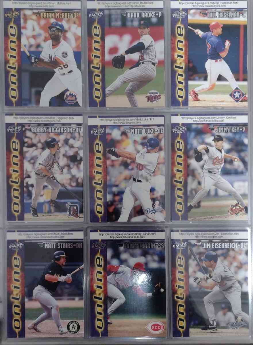 lot of 36 raw baseball cards
