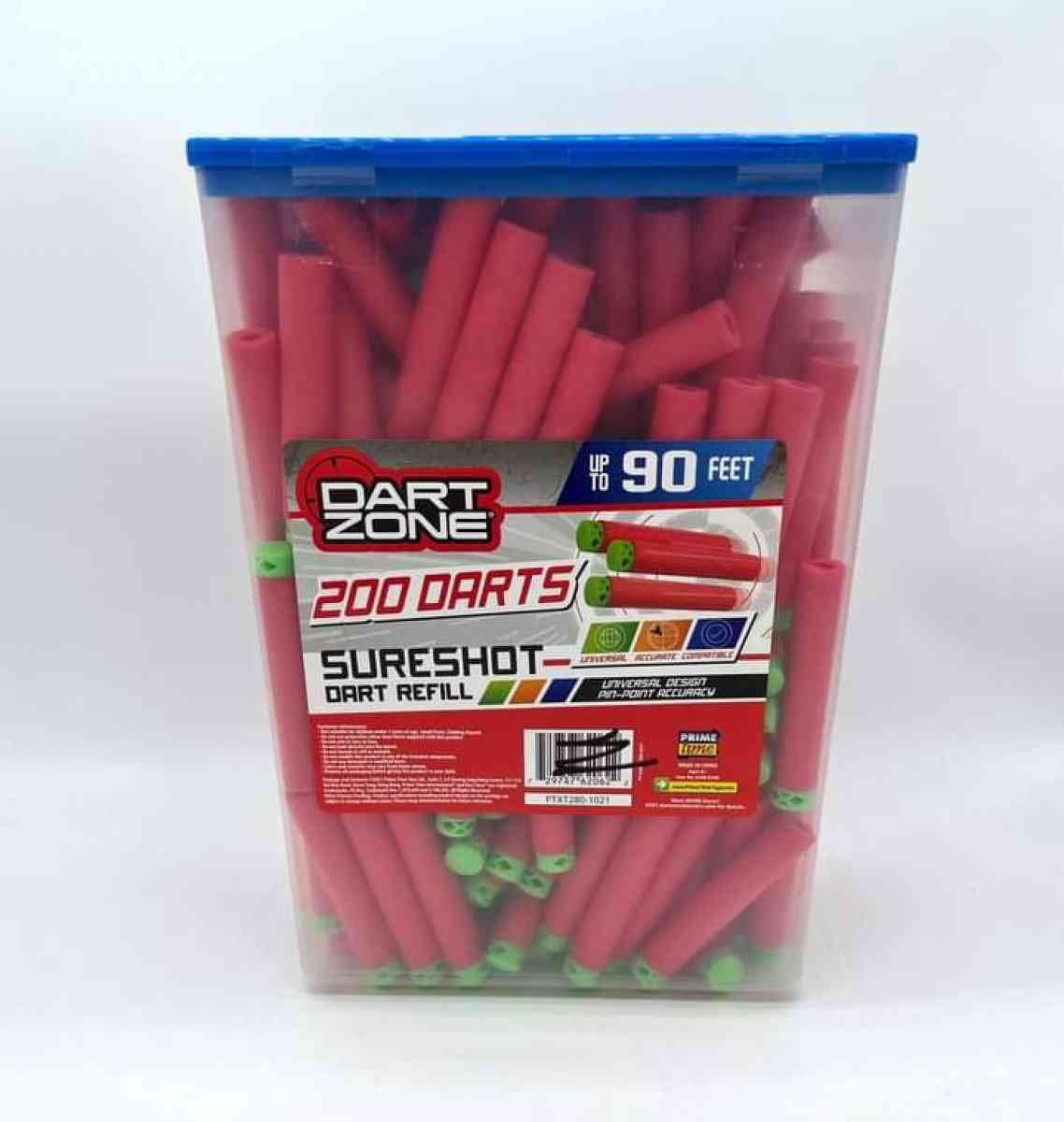 15 Dart Zone Sure Shot Dart Refill 200 Count Total  Universa