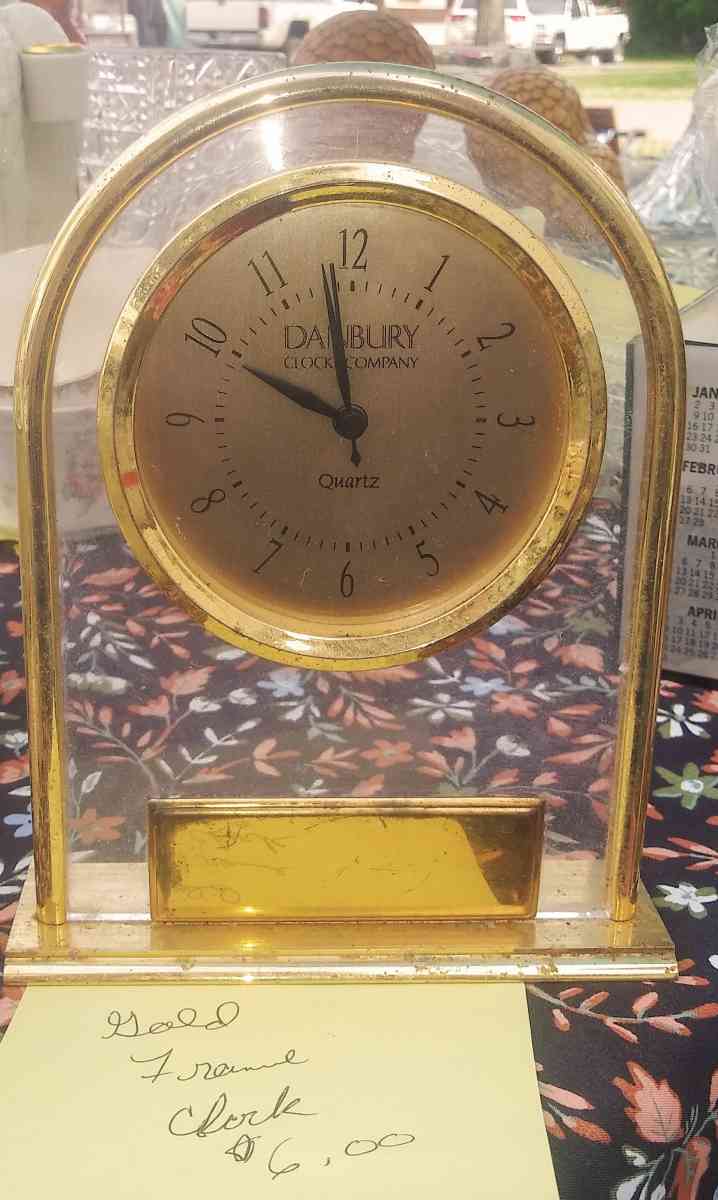 Gold Frame Clock