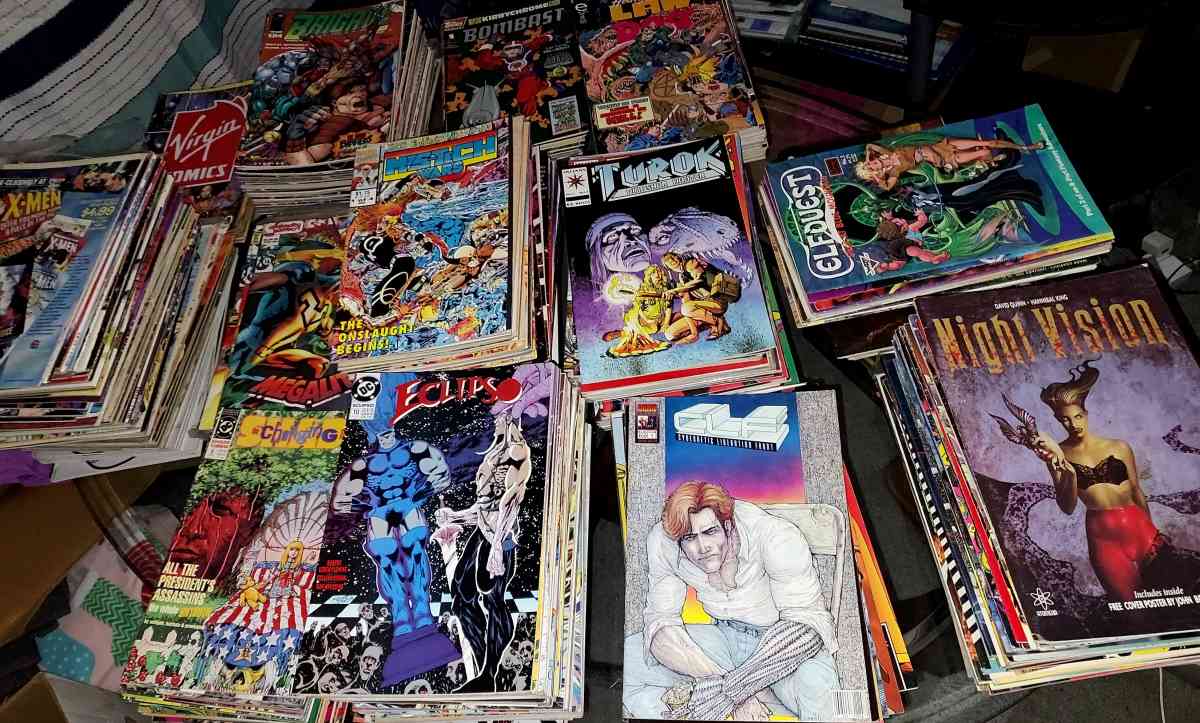 over 500 plus comic book collection new condition80s and 90s