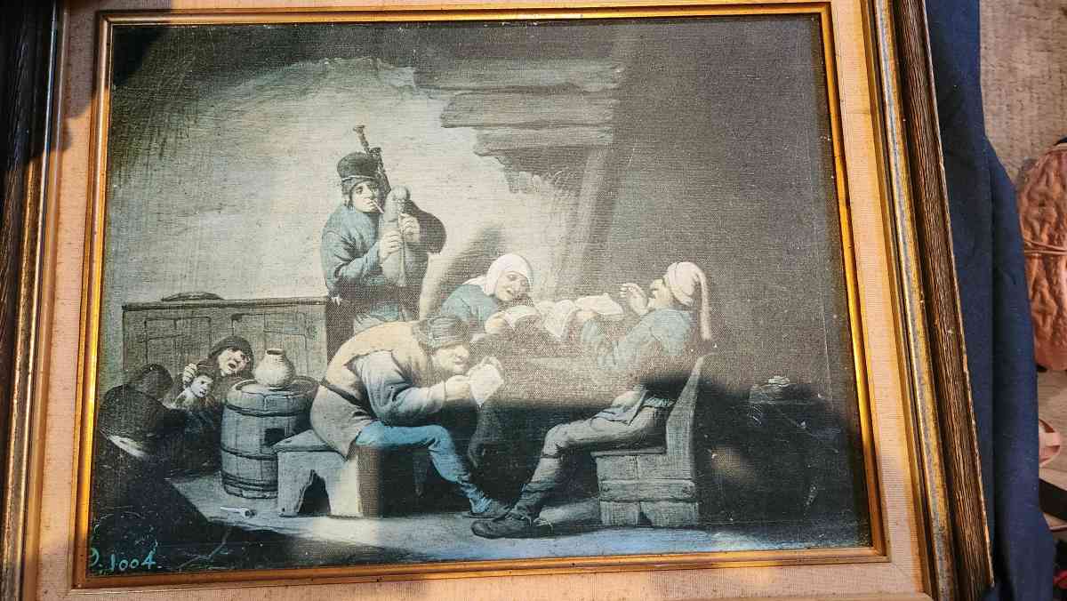 peasants singing by Peter de Toole