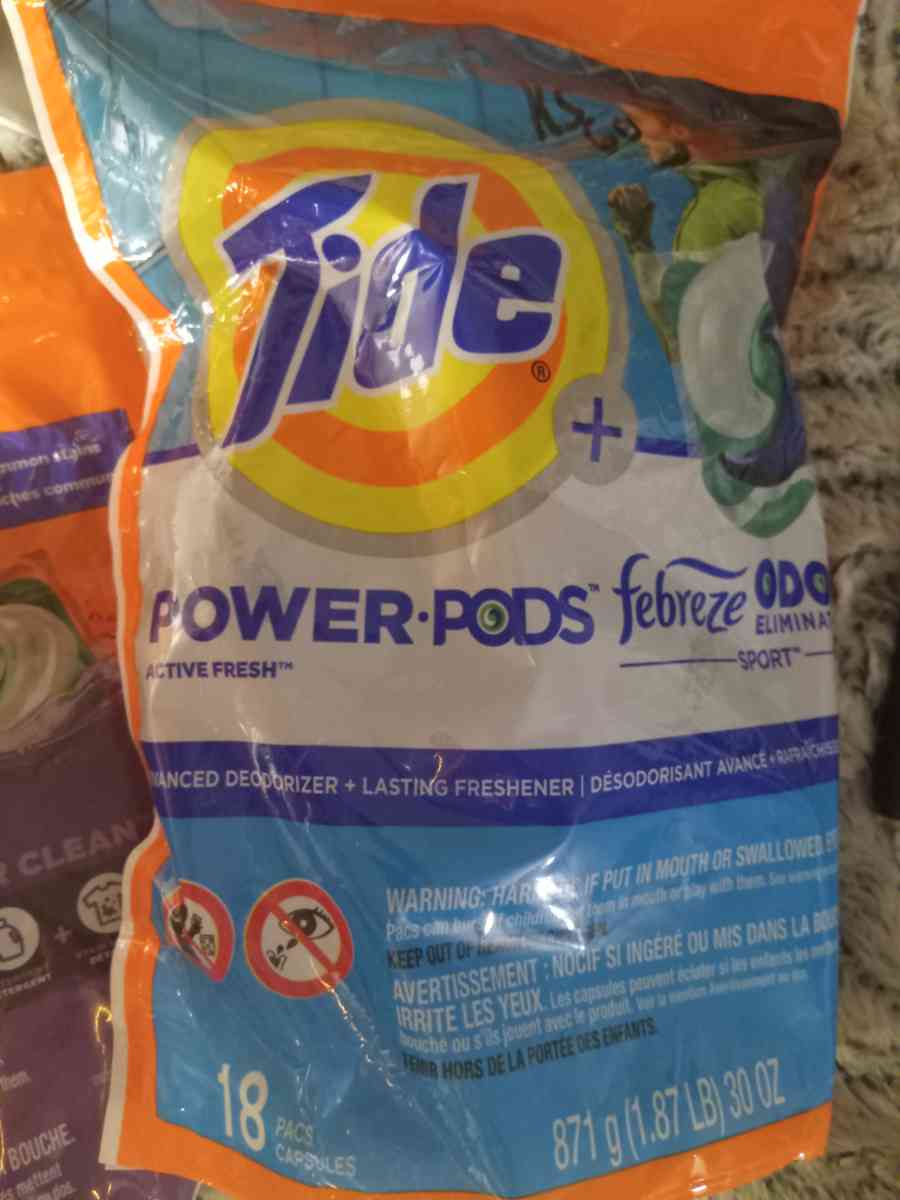 Tide pods laundry soap