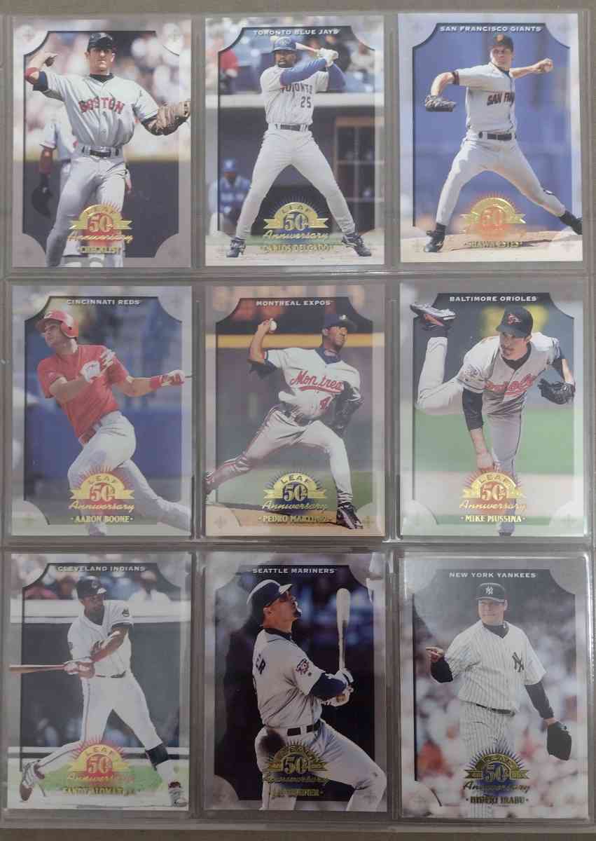 Lot of 54 raw baseball cards