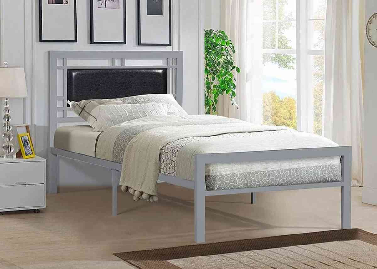 Bed Frames with box spring and mattress complete set