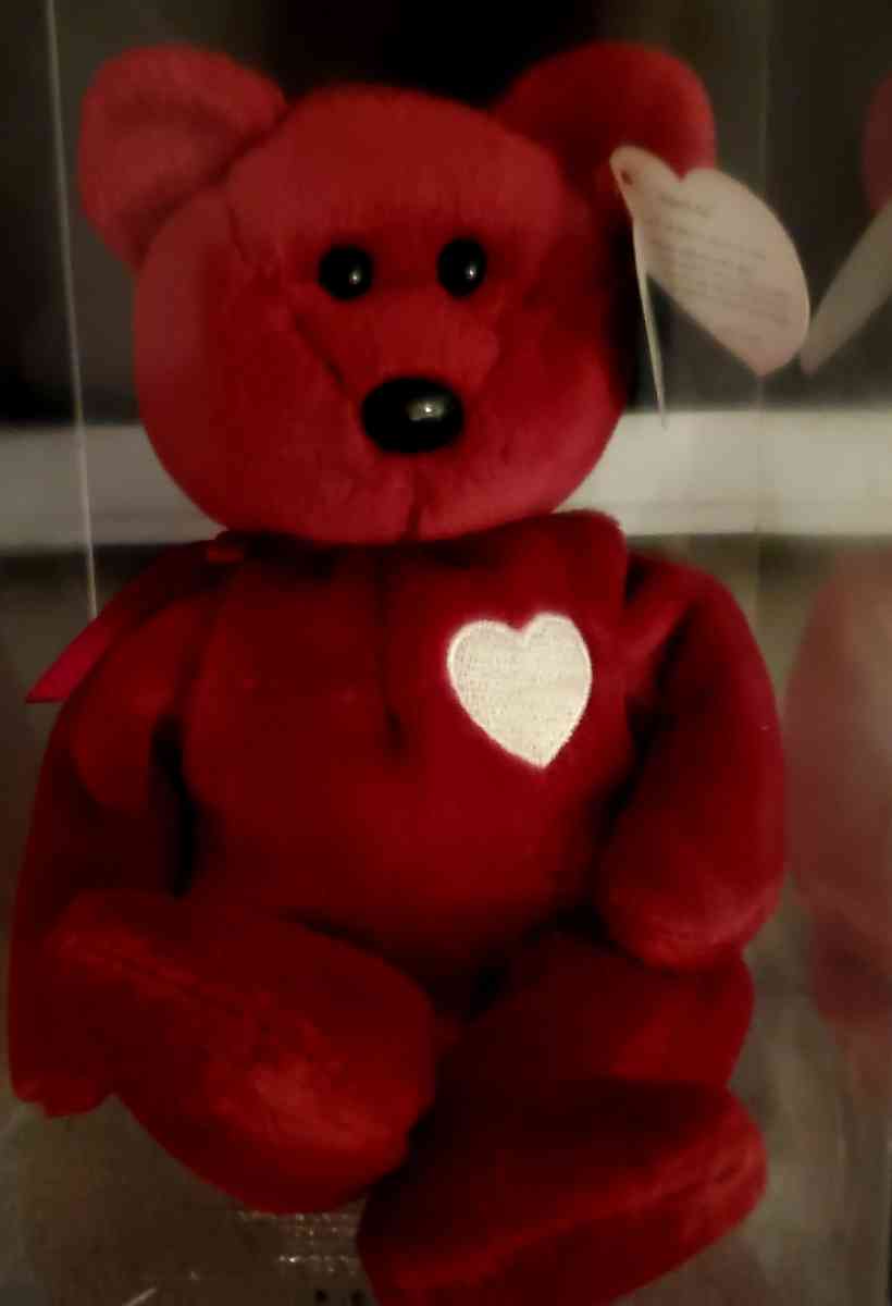 Vintage Collectible Original Ty Beanie Baby Valentina bear