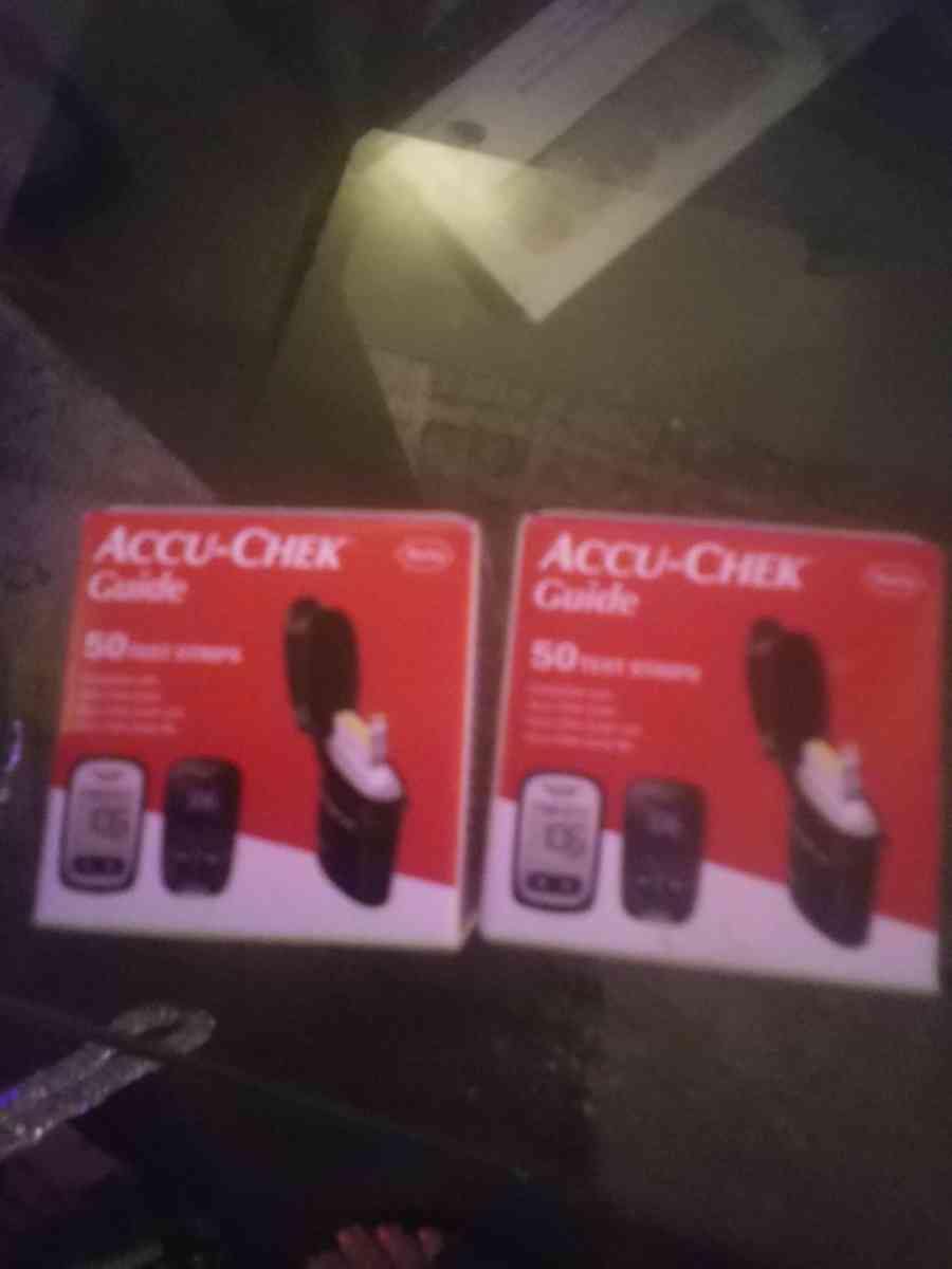 2 Brand New Boxes of AccuChek Guide 50ct Test Strips