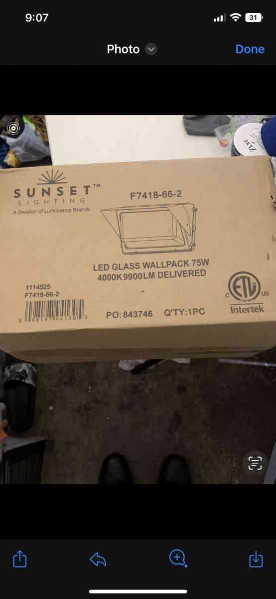 LED Glass Wall Pack 75W NEGOTIATION PRICE