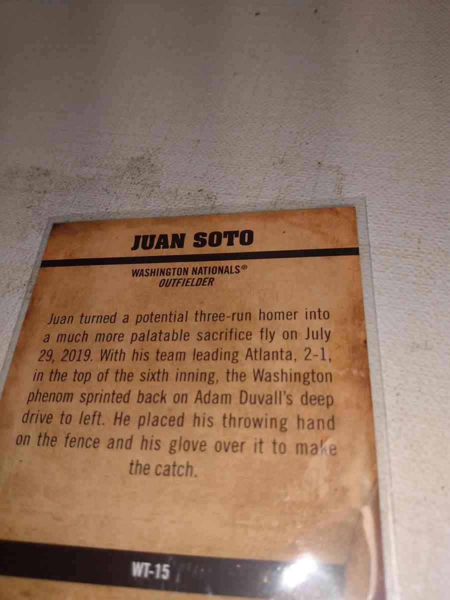 2021 Topps parallel one Soto