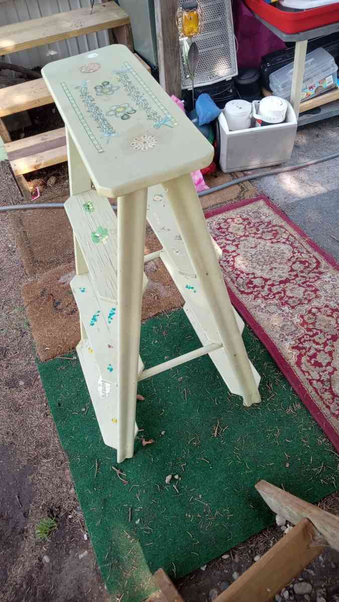 Hand Painted 6 Step Ladder