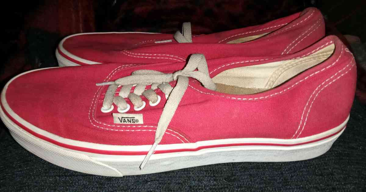 Vans Authentic off the wall carmine rose canvas shoes