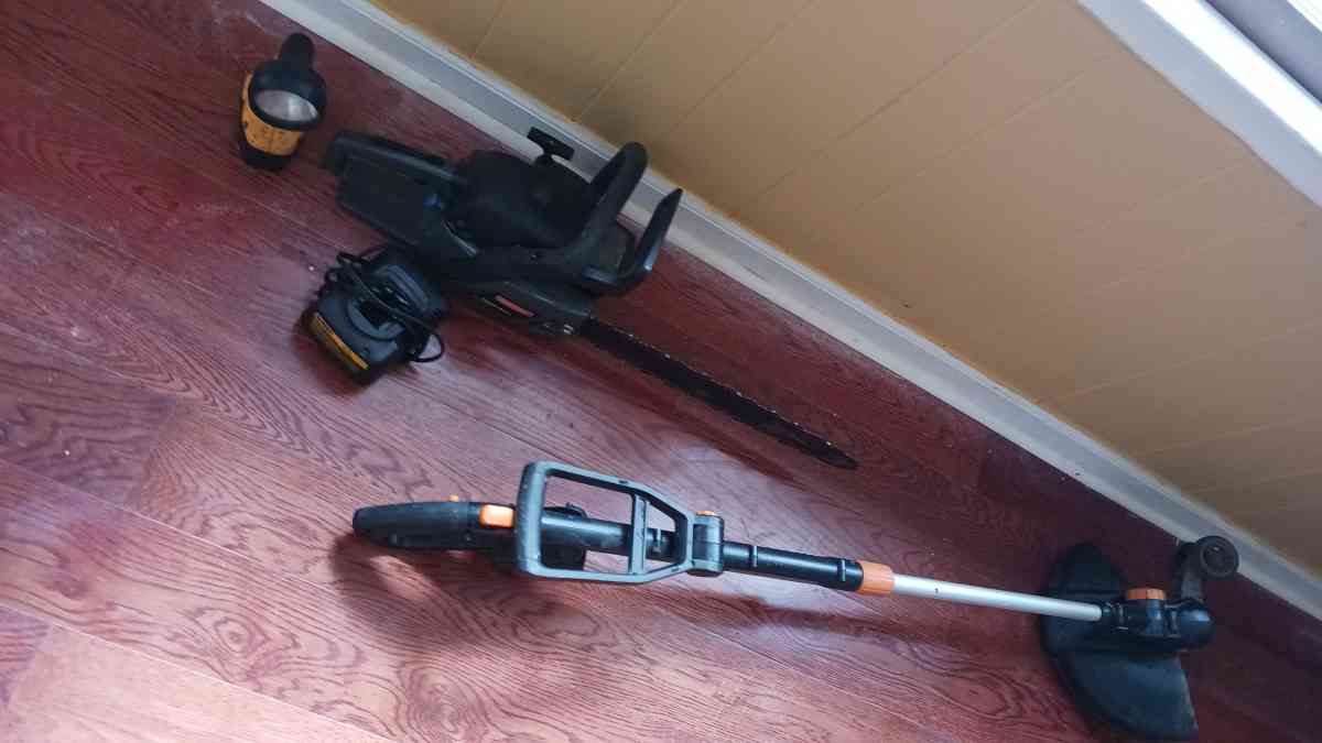 toolbox air compressor with 50 ft hose generator chainsaw