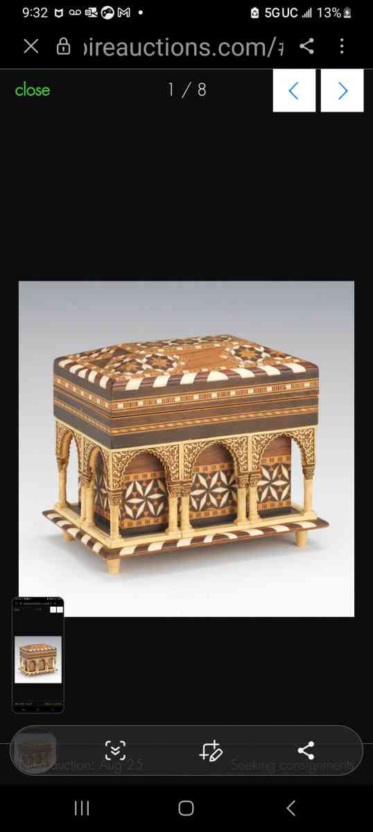 arabesque jewelry cask