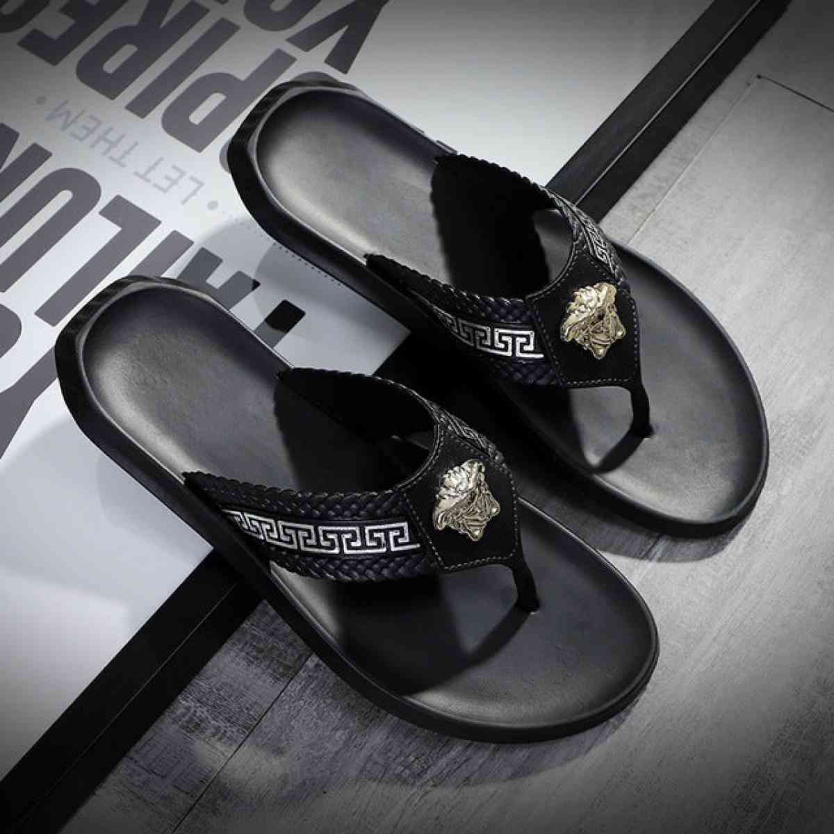 Slippers   Versace Stylish Slides Summer