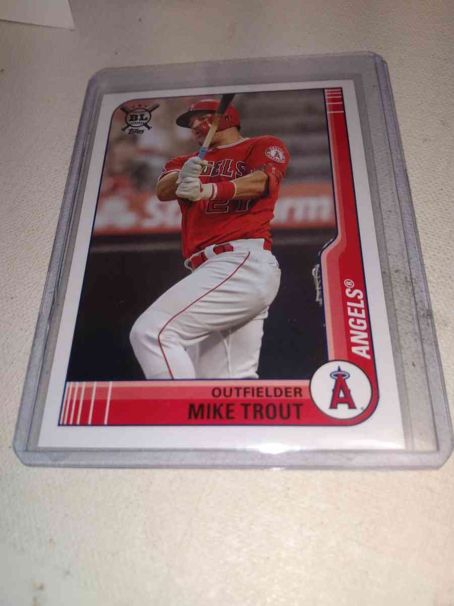 2021 Topps Big League rare card Michael trout