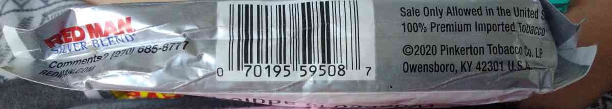 7 PACKS RedMan Loose Leaf Silver Blend Chewing Tabacco