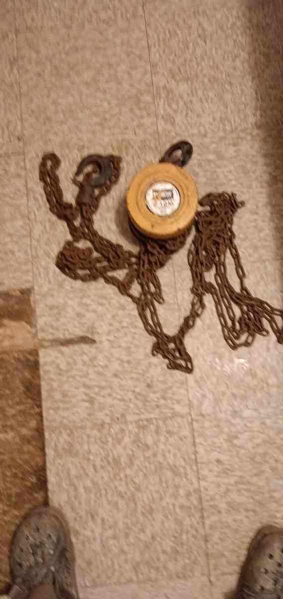 chain hoist chain fall and hooks etc