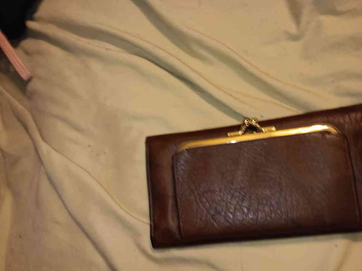 brown leather wallet