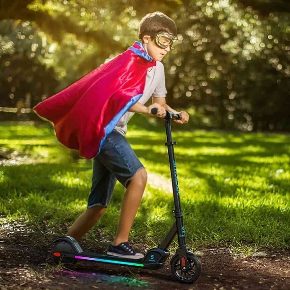 Foldable Electric Scooter for Kids 3 Speeds and Adjustable H