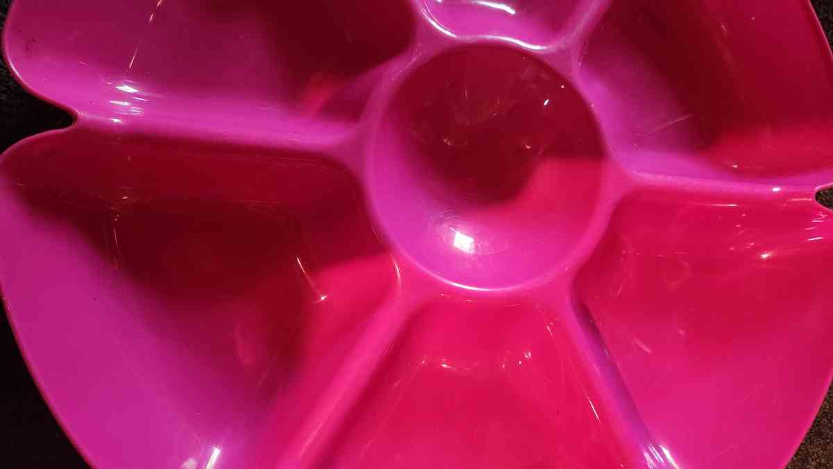 Divided Tray for Fruit and Dip in the Middle