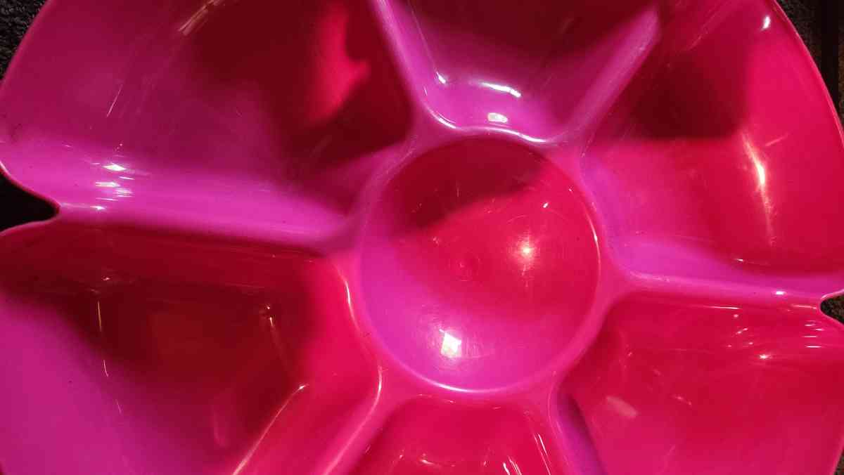 Divided Tray for Fruit and Dip in the Middle