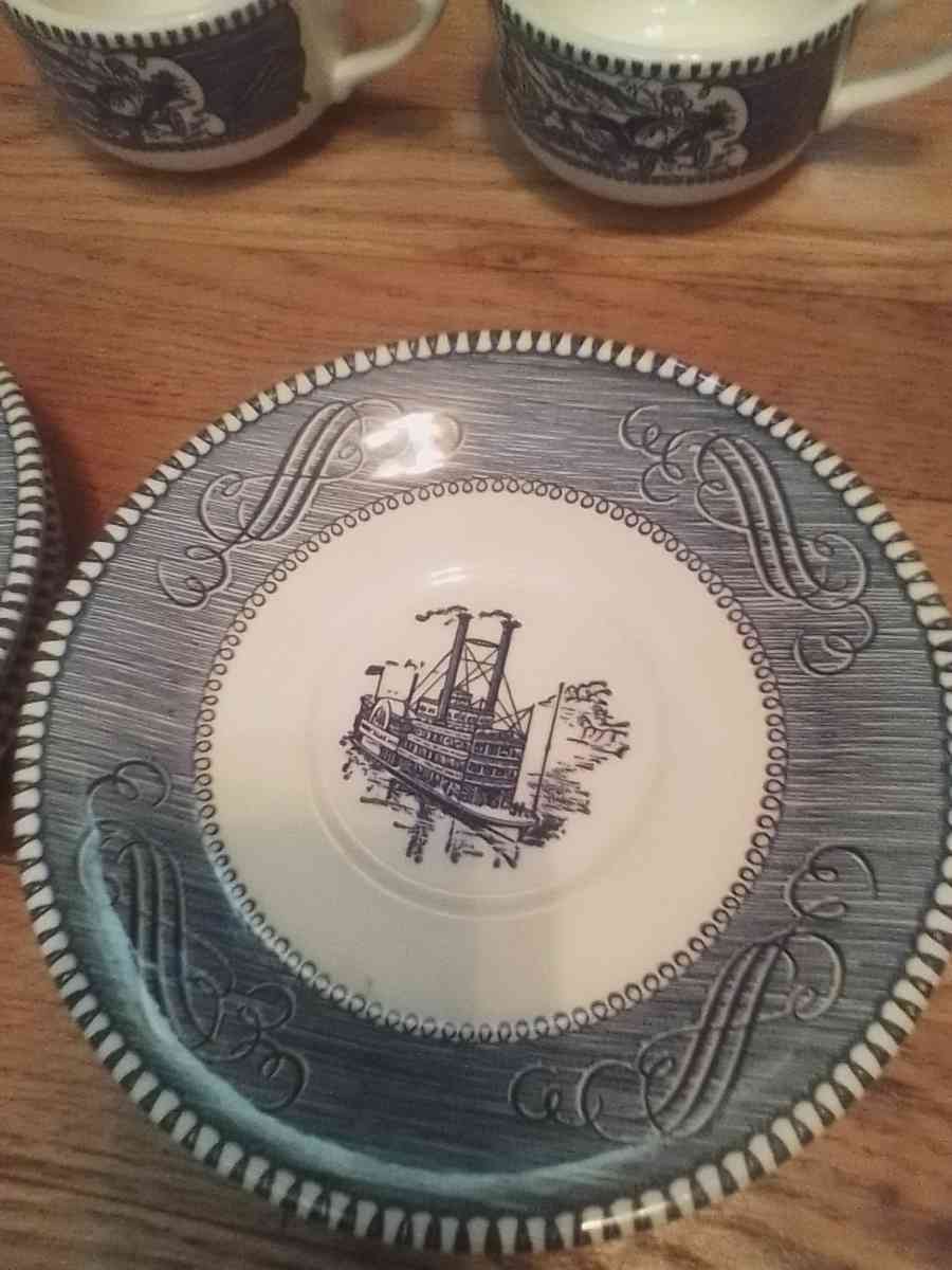 Blue dishes