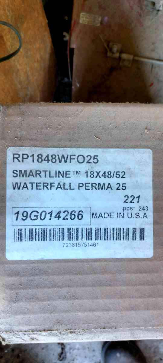 52 x 18   25 ga pool line new still in box it over lap