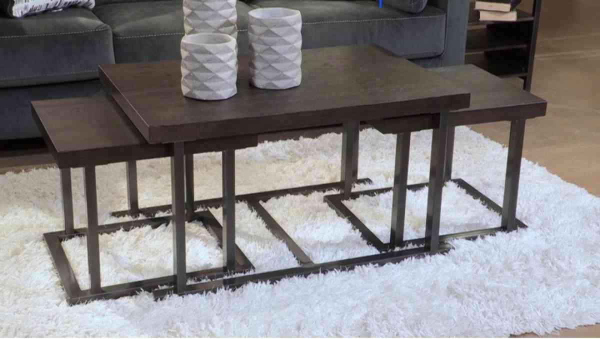 three coffees tables