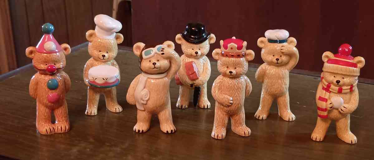 Danbury mint bone China bear collection