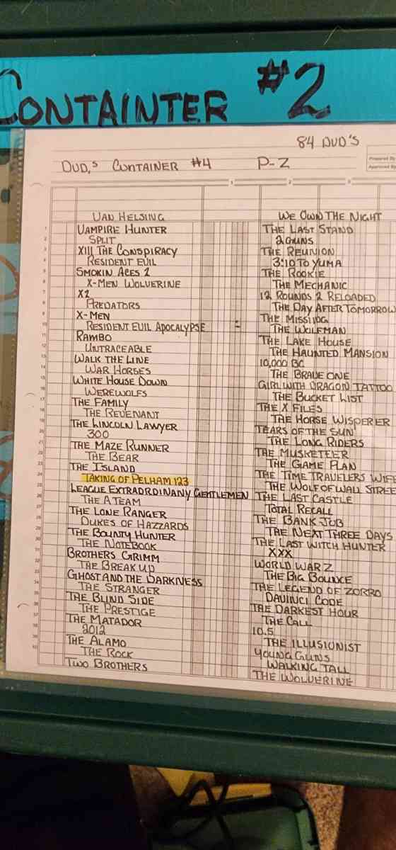 DVDS movies all kinds