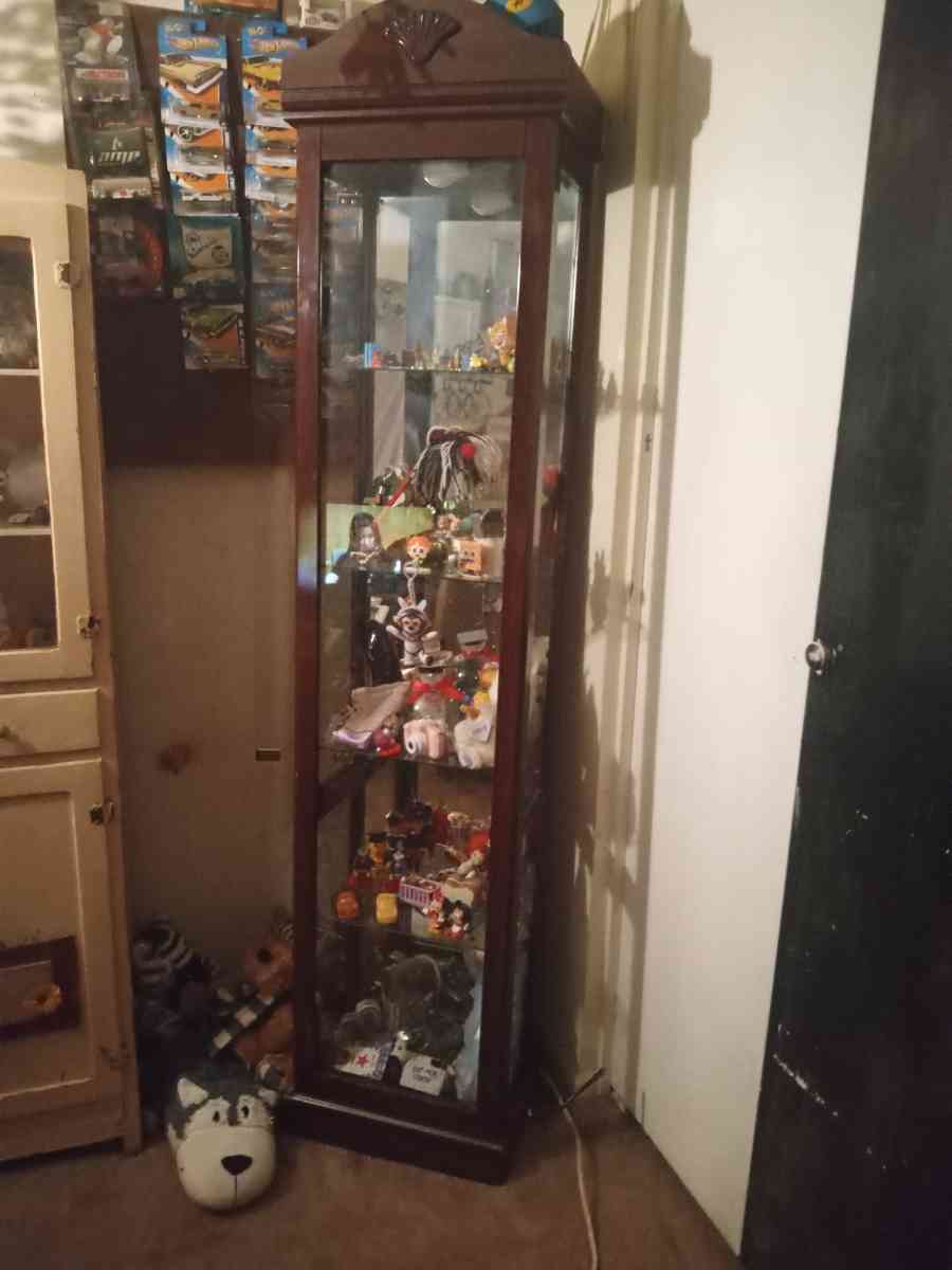 a curio cabinet