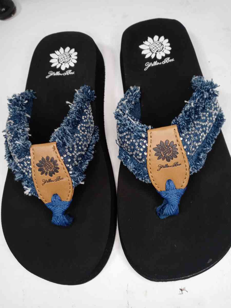 Yellow Box Flip Flops