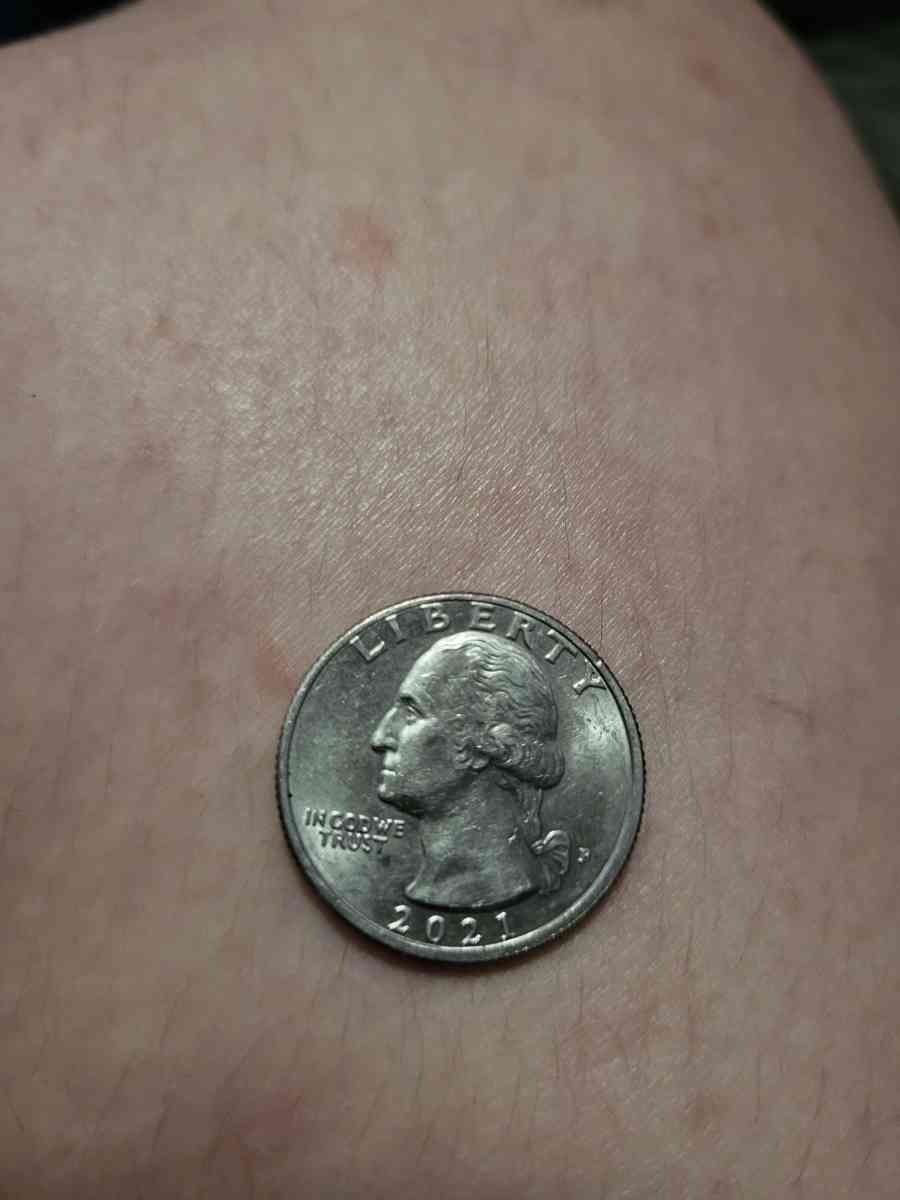 United States of America crossing the Delaware quarter