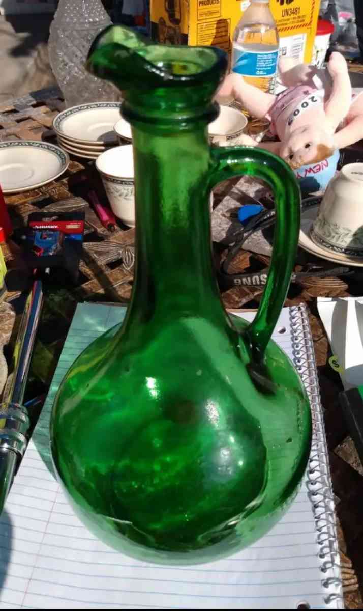 Mid century  venetian glass carafe Jug decanter