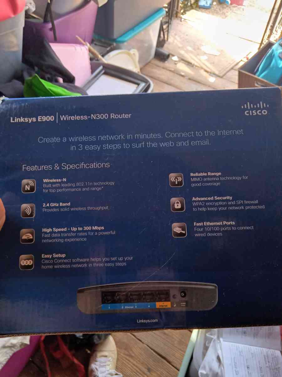 Linksys wireless N300 router